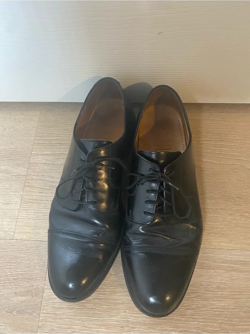 Cole Haan Black Leather Derby Dress Shoes